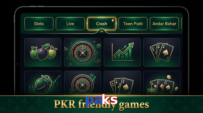 Game list for Paks games section